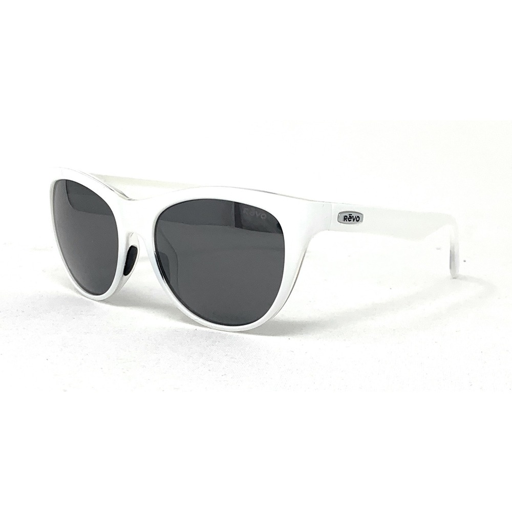 REVO Barclay RE 1037 09 GY Polarized Woman's Sunglasses Lifestyle White 54mm